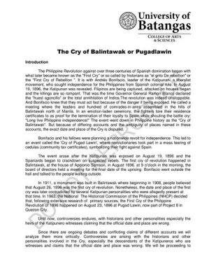 Philippine Revolution's Cry of Balintawak: Echoes of Resistance Against Spanish Rule